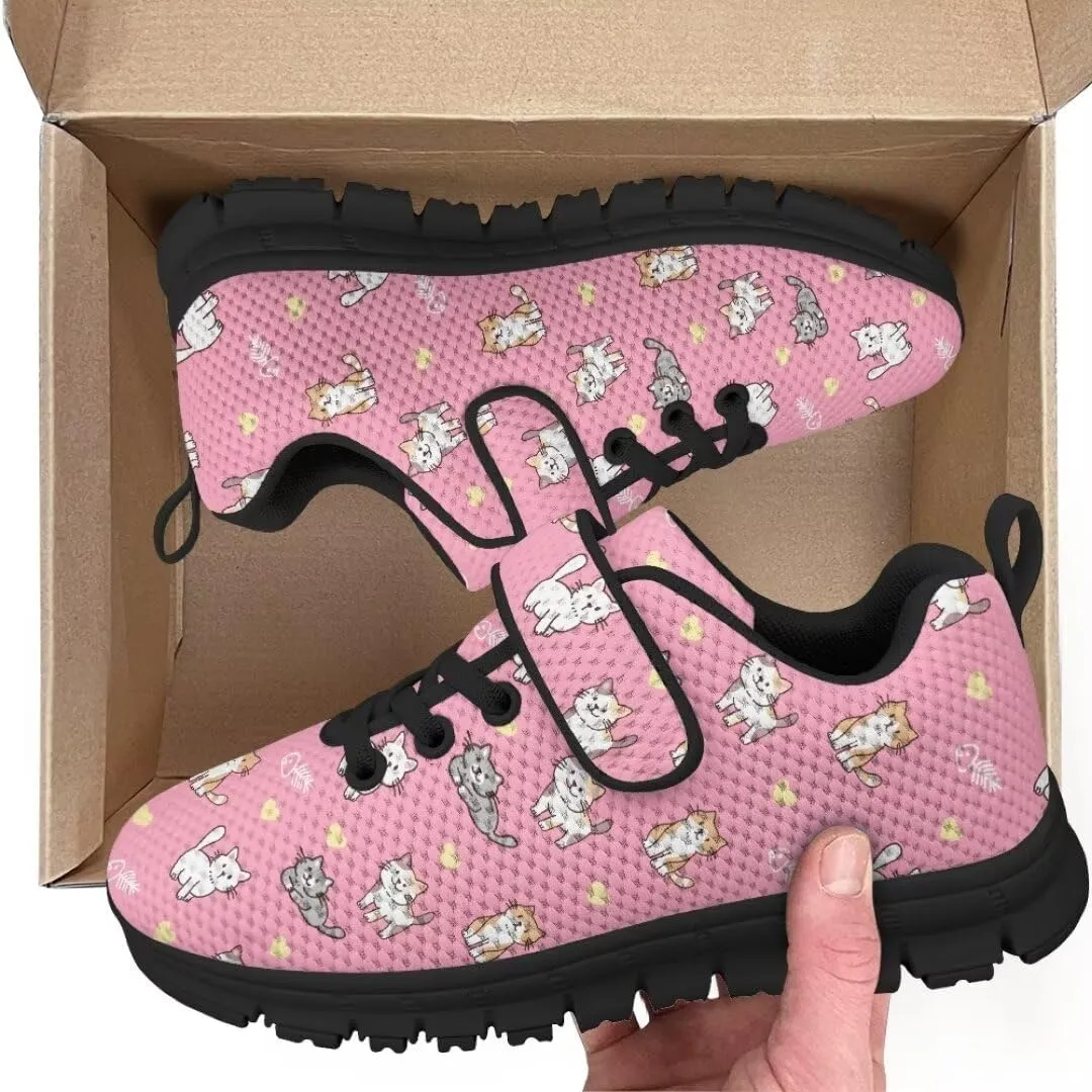 Girls Boys Hook & Loop Closure Sneakers Unisex Child Kids Anti-Slip Lightweight Shoes