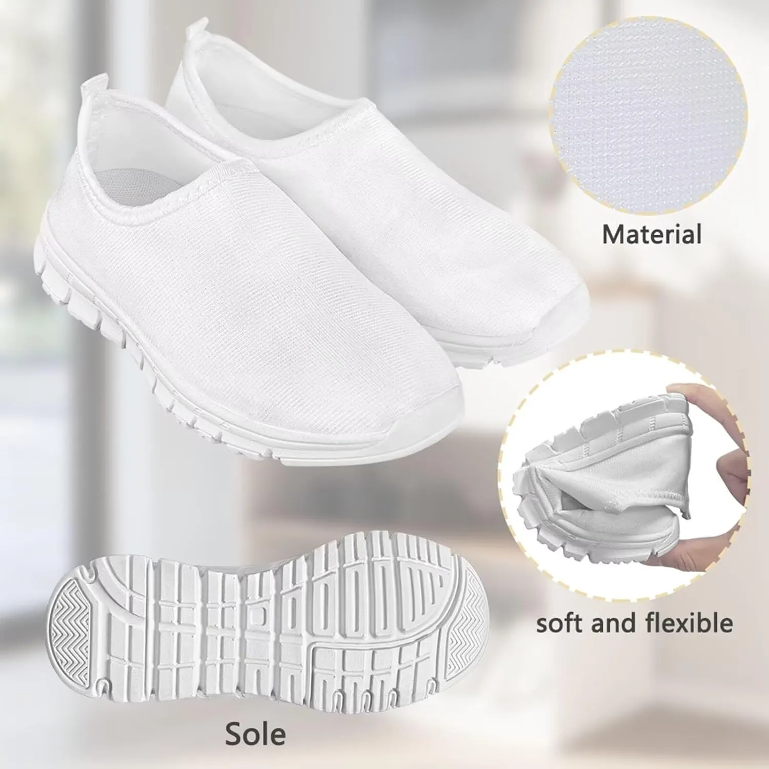 Girls Easter Shoes Kids Slip On Sneakers Cute Running Athlitic Shoes