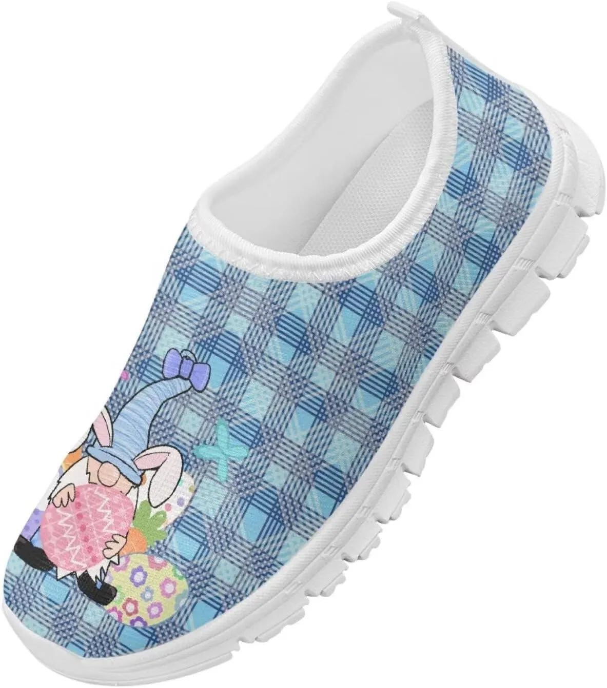 Girls Easter Shoes Kids Slip On Sneakers Cute Running Athlitic Shoes
