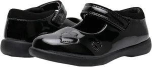 Girls Mary Jane Shoes, School Uniform Black Flat Dress Shoes(Toddler/Little Kid/Big Kid)