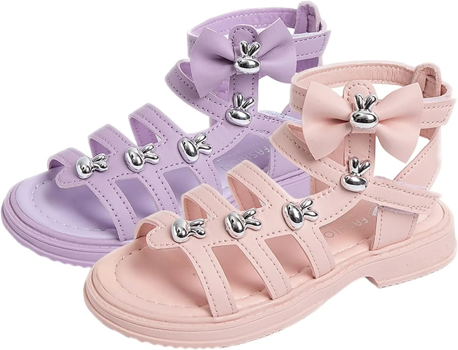 Girls Sandals Children Shoes High Top Flat Sandals Roman Sandals Big Children Summer Sandals Girls Slippers Size