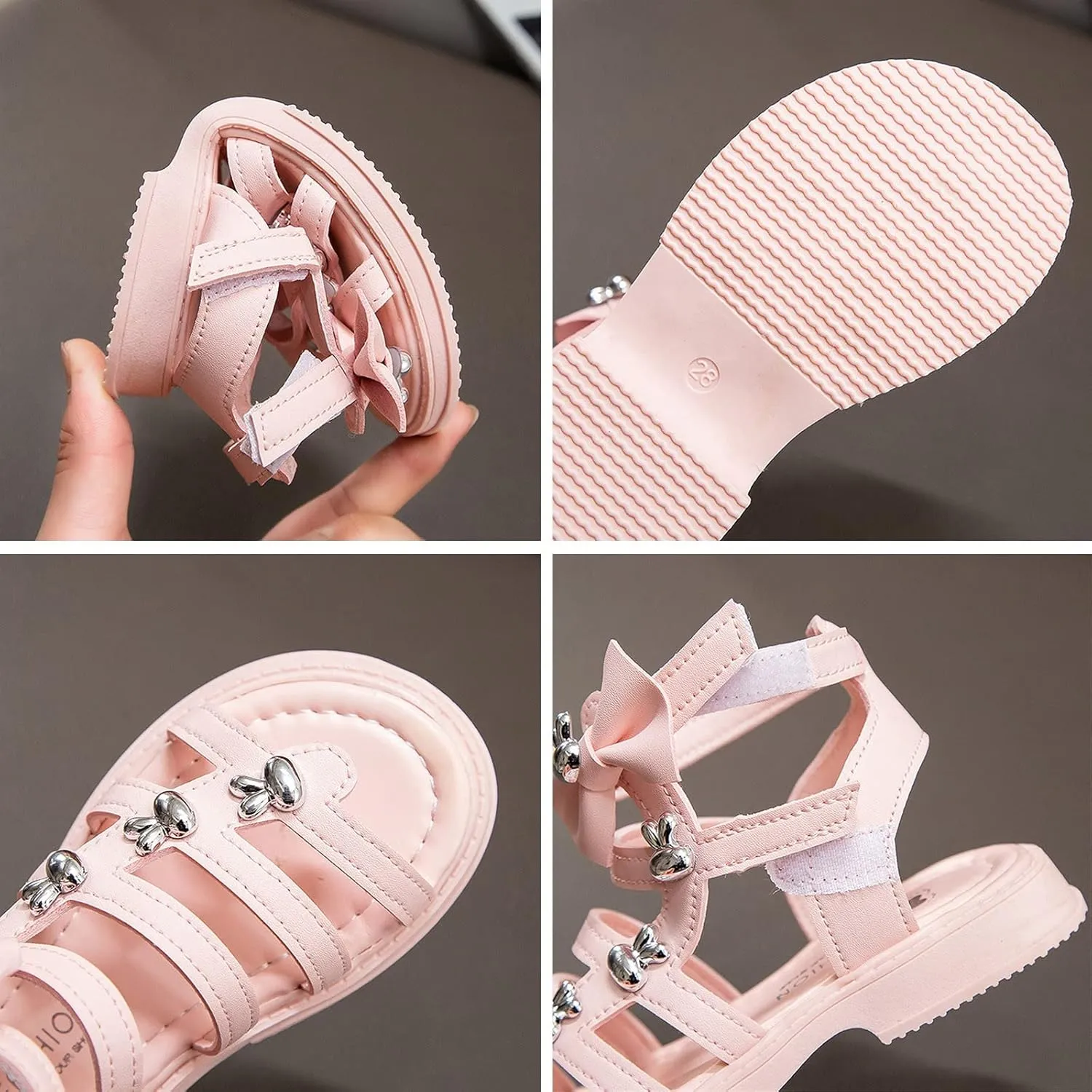 Girls Sandals Children Shoes High Top Flat Sandals Roman Sandals Big Children Summer Sandals Girls Slippers Size