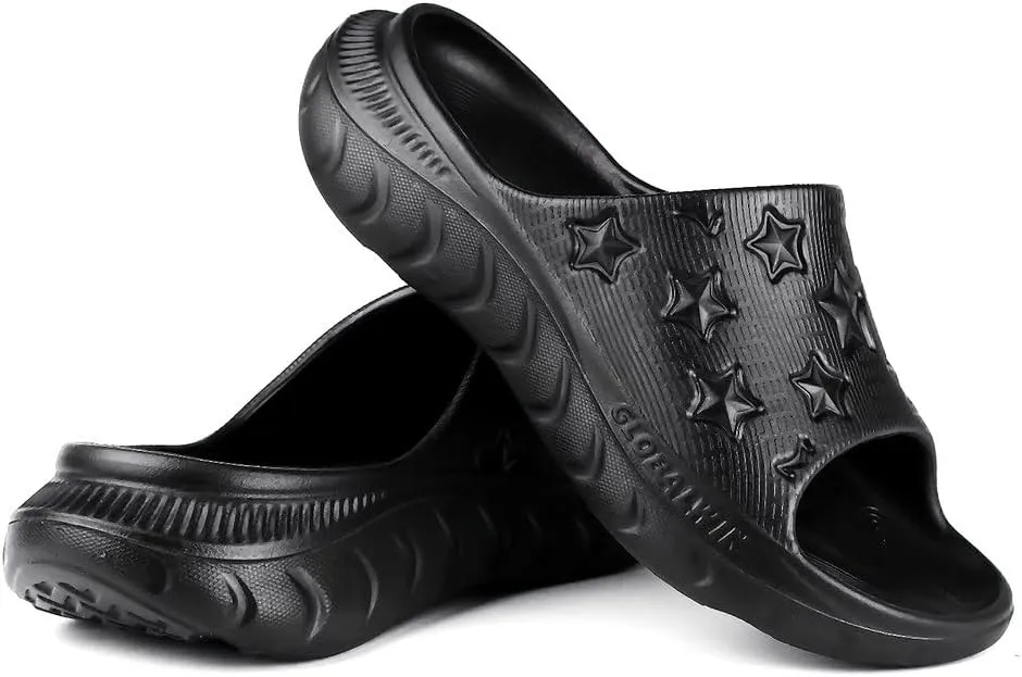 GLOBALWIN Sports Recovery Slides for Women Ava Sports Sandals With Comfortable Arch Support Indoor Outdoor Cloud Slippers Reduce Stress on Feet Lightweight Pillow Slides