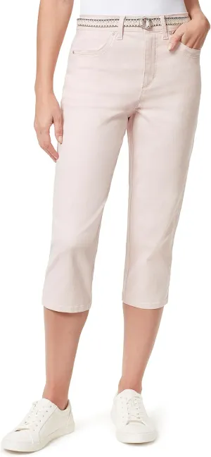 Gloria Vanderbilt Women's High Rise Belted Capri Standard