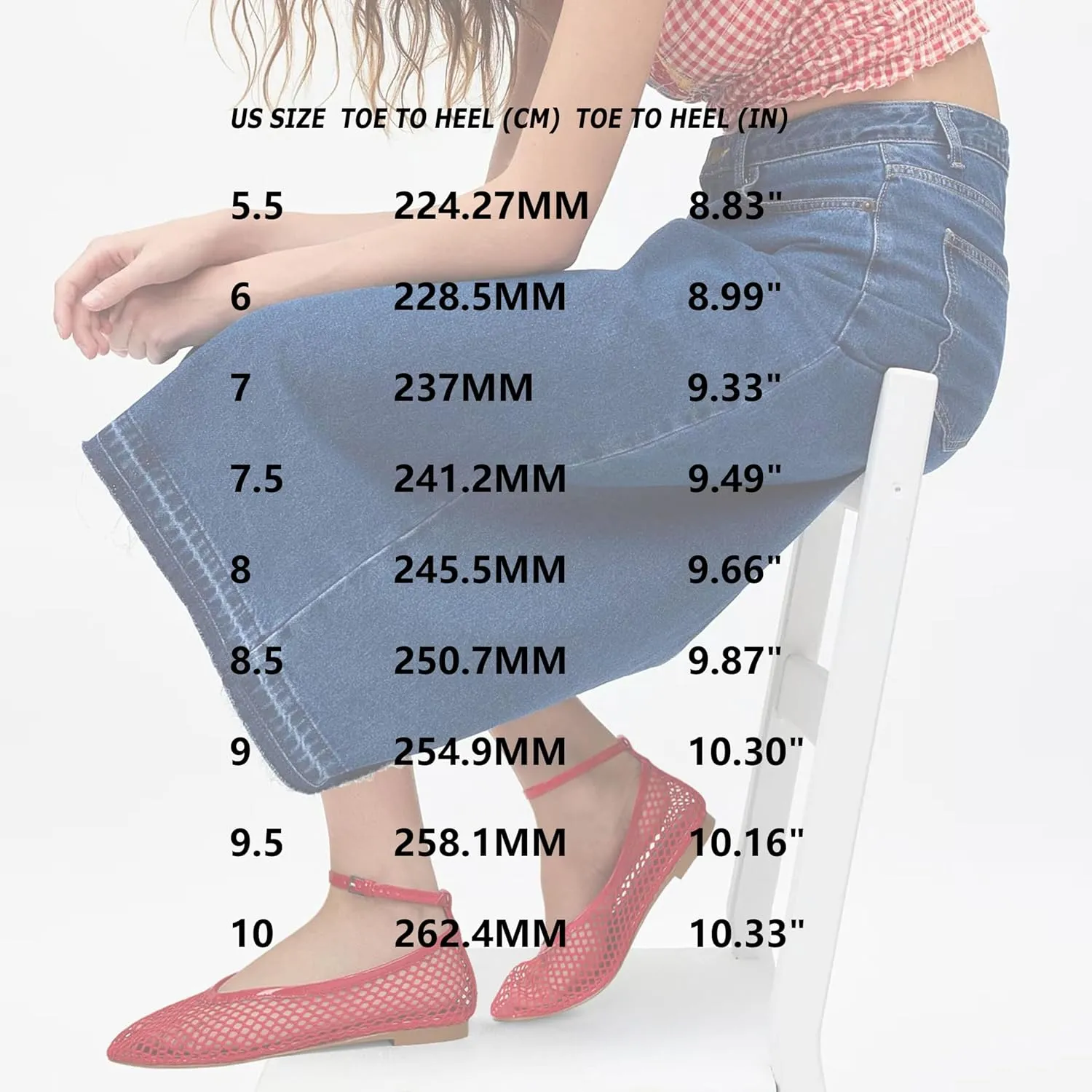 Goiphrri Ballet Flats Shoes for Women Dressy Comfortable Ankle Strap Mesh Ballet Flats for Women Round Toe Ballerina Flats for Women Summer Casual Daily Dress Mesh Flats Shoes