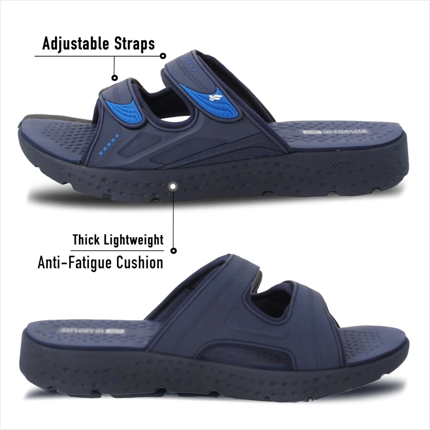 Gold Pigeon Shoes EVA Anti-Fatigue Ultra-Cushion Unisex Slide Sandals Adjustable Straps