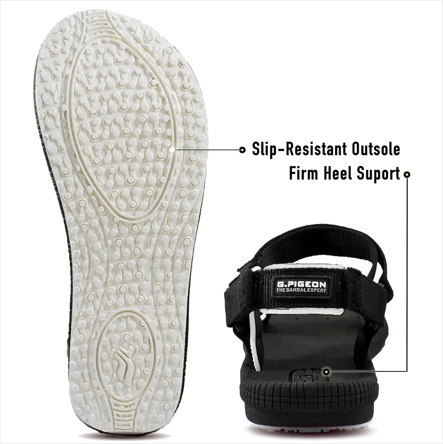 Gold Pigeon Shoes SIMPLUS Unisex Ultra-Cuhion Yoga Mat Athlete Sandals Adjustabl Straps with Heel Support