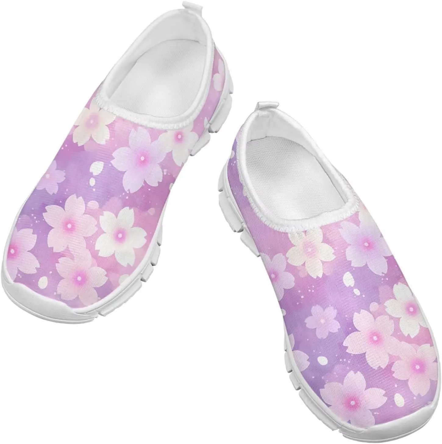GOSTONG Kids Slip On Sneakers Low Cut Loafers Lightweight Non Slip Casual Walking Shoes Boys Girls Sports Sneakers White Sole Size 11-15