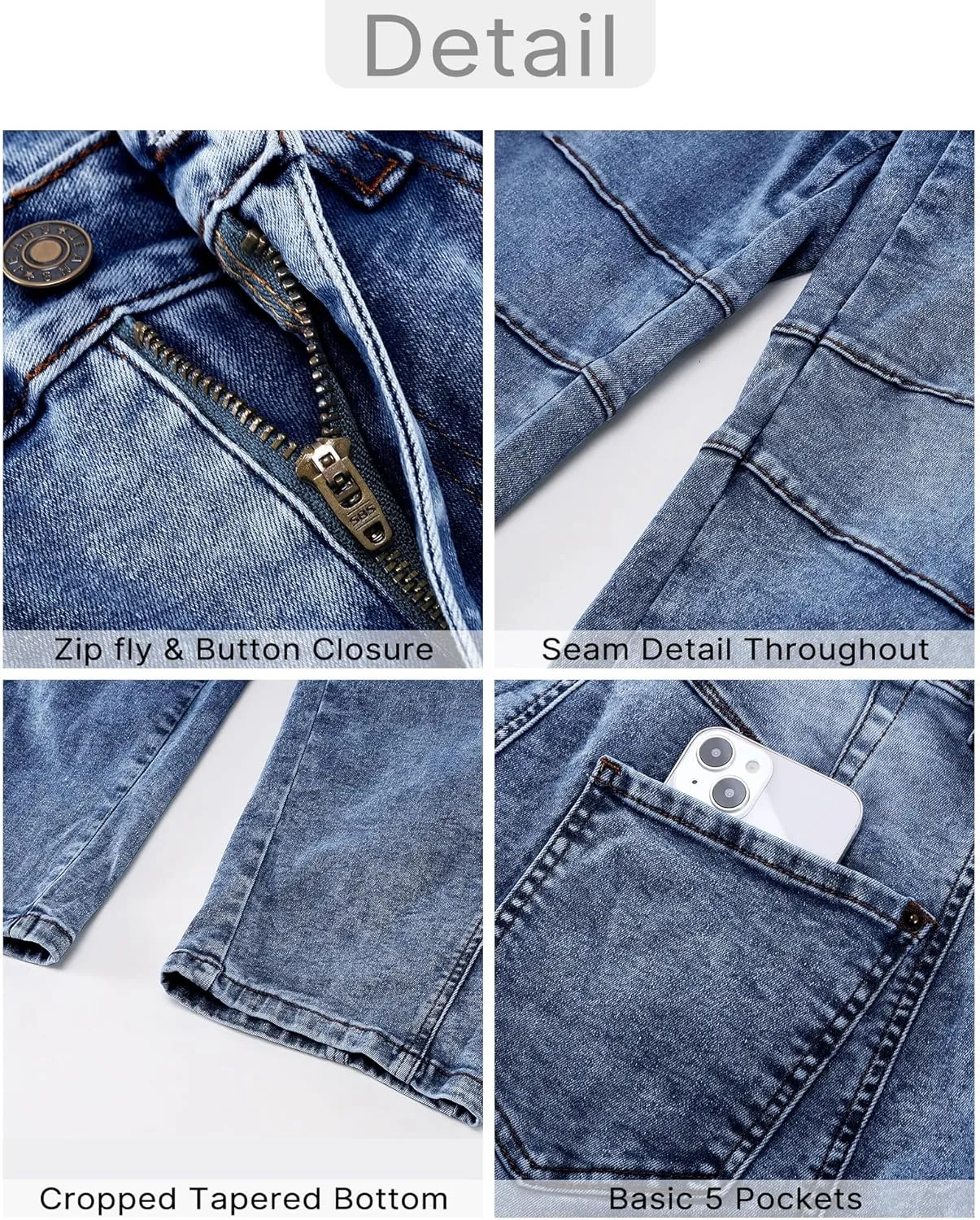 GRAPENT Barrel Jeans for Women Trendy High Waisted Wide Leg Baggy Cropped Relax Fit Stretch Denim Trouser Ankle Pants