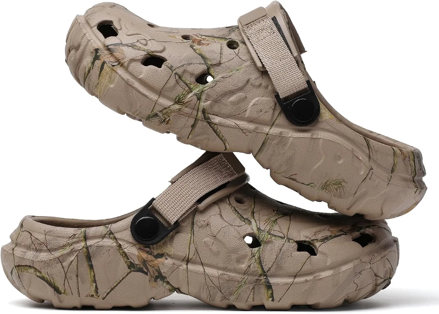 Graphics Garden Clogs for Men: Classic Beach Sandals - Non Slip Slippers - Breathable Water Shoes for Adult Summer Athletic Walking