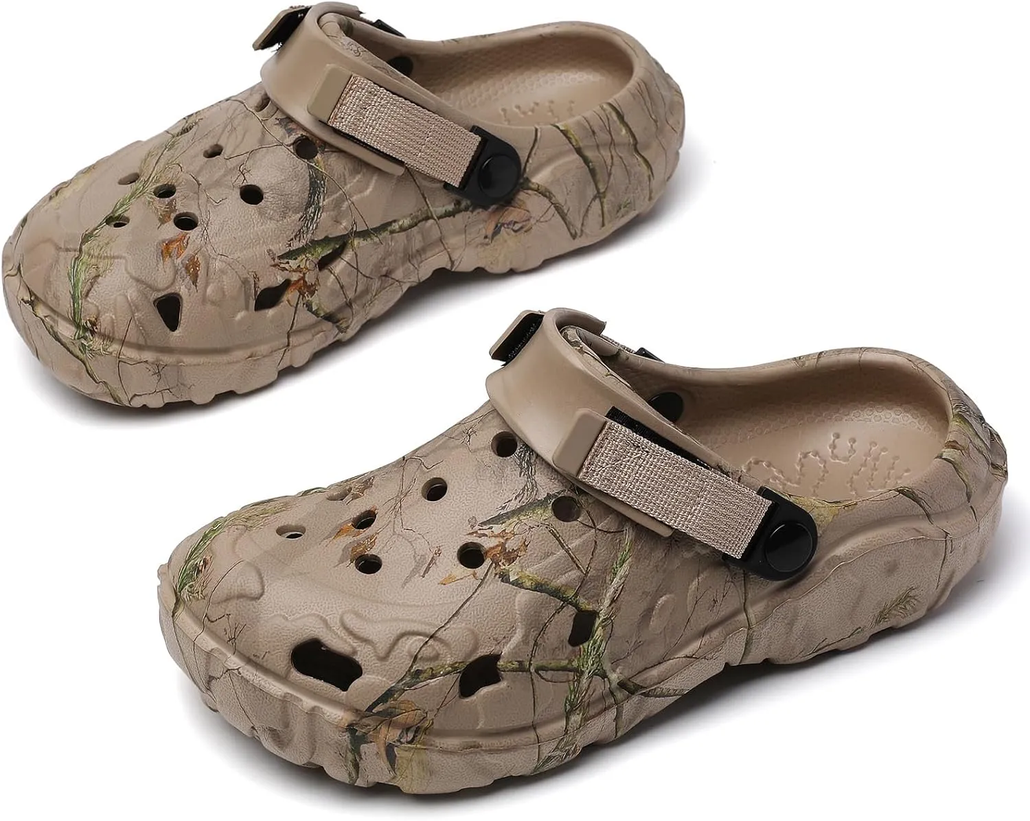 Graphics Garden Clogs for Men: Classic Beach Sandals - Non Slip Slippers - Breathable Water Shoes for Adult Summer Athletic Walking