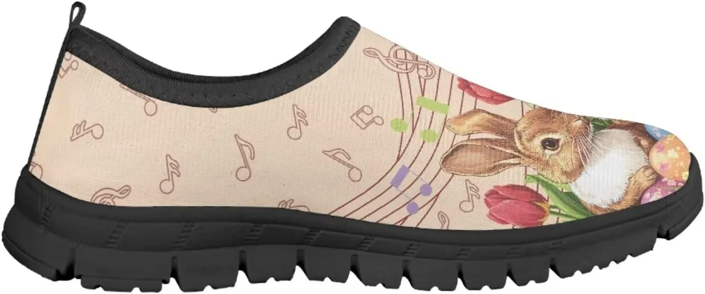 Happy Easter Pattern Running Shoes Low-Cut Sneakers for Boys Girls Big Kids Little Kids Casual Tennis Shoes