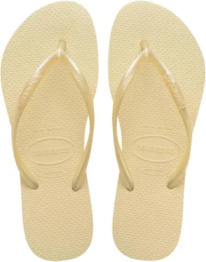Havaianas Women's Slim Flip Flops Sandals, Buttercream, 11/12