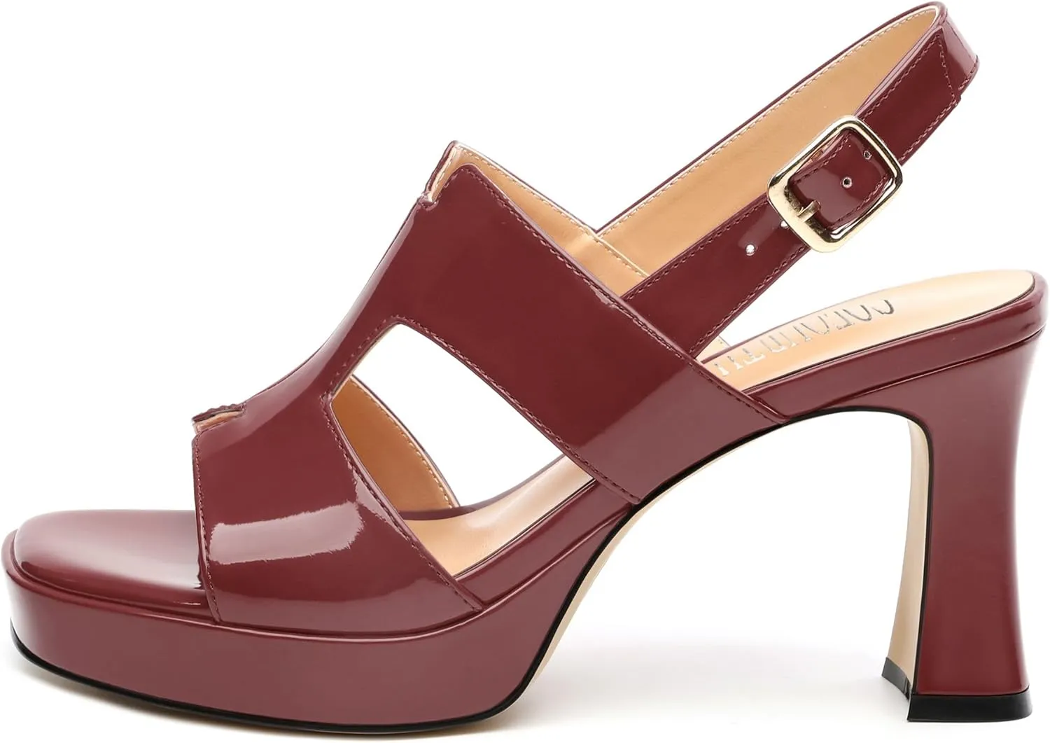 Heels for Women Platform Chunky Heeled Sandals Square Open Toe Strap Block High Heels Wedding Party Dance Fashion Summer Sandals