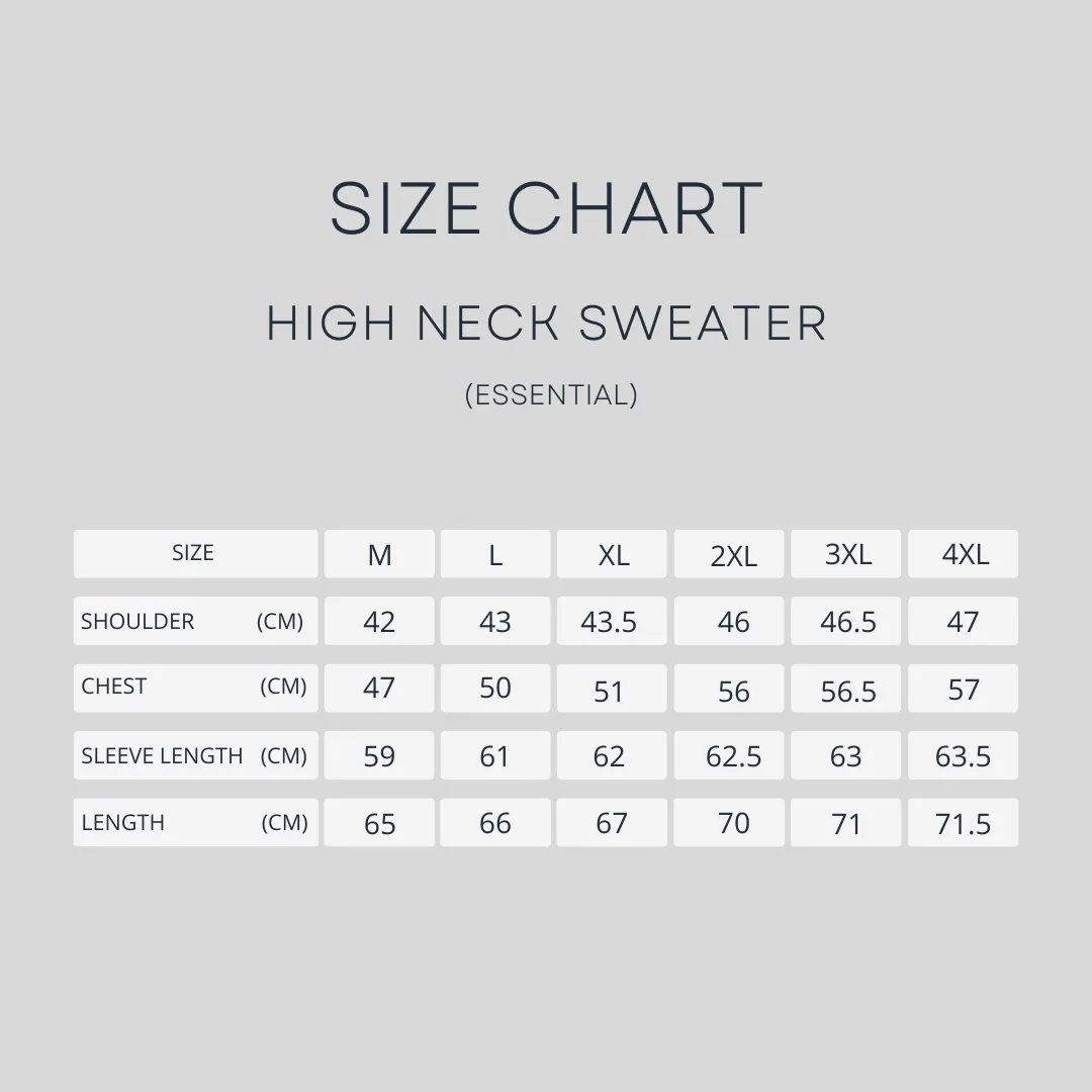 High Neck Sweater - Mocha