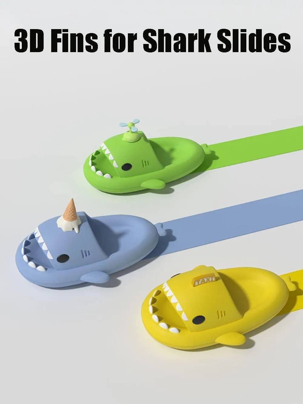 Hrtesus Sharklas, Aldult Sharklas Originales, Sharky Chanclas, Shark Slides for Women and Men