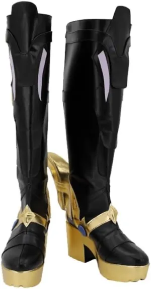 II Dottore Cosplay Shoes for Game Genshin Impact High Heel Cos Halloween Women Men Boots Custom Made Anime