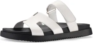 INIBUD Sandals Women Platform Dressy Summer Flat Fashion Slip On Beach Slide Sandals Footbed Chunky Water Slides Shoes