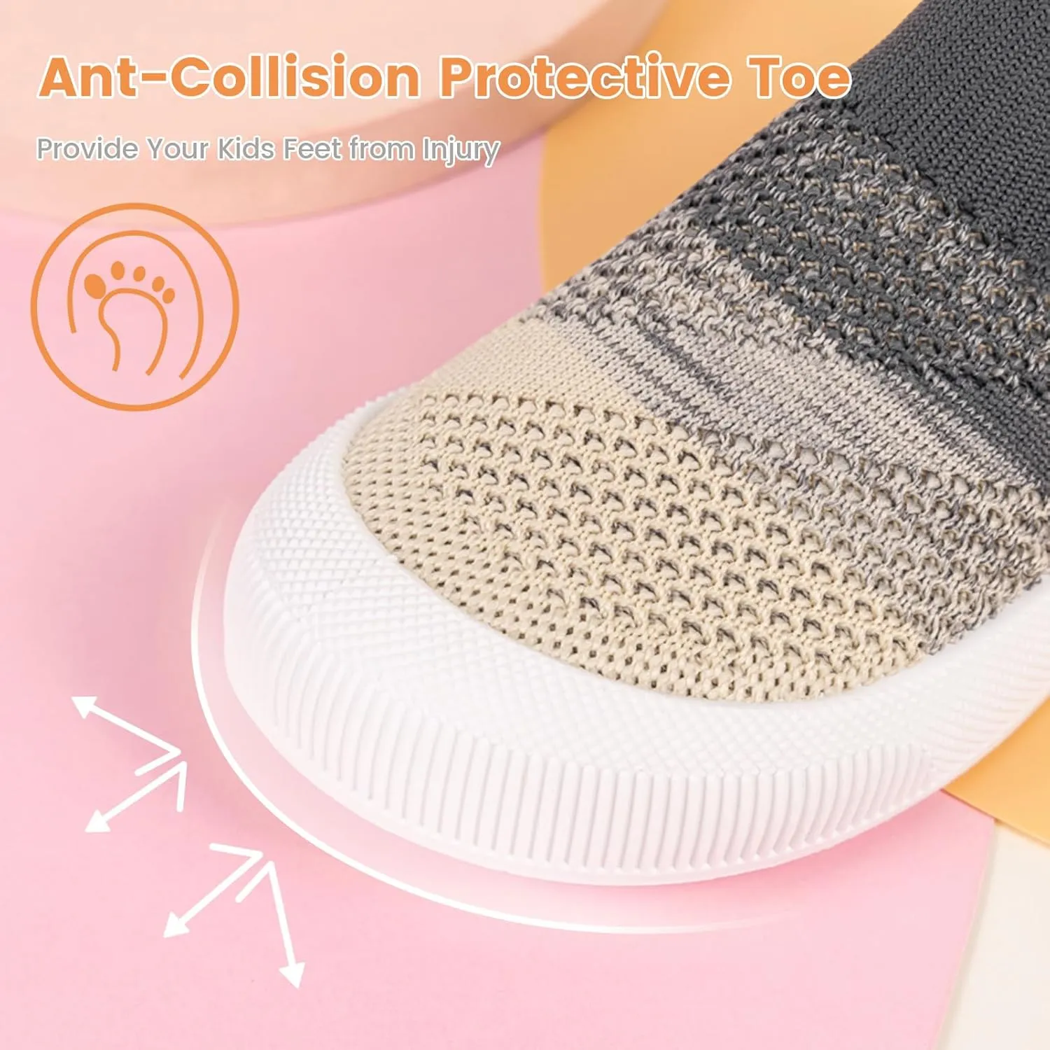 ISINSER Toddler Shoes Boy Girl Kid Sneaker, Breathable Mesh Tennis Shoes, Slip On Running Walking Shoes