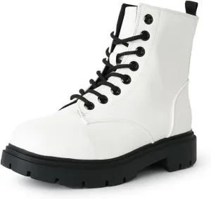 J. Adams Harley Combat Boot - Casual Outdoors Slip On Lace Up Ankle Bootie