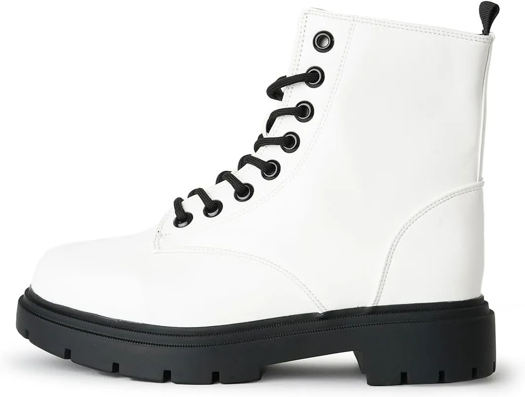 J. Adams Harley Combat Boot - Casual Outdoors Slip On Lace Up Ankle Bootie