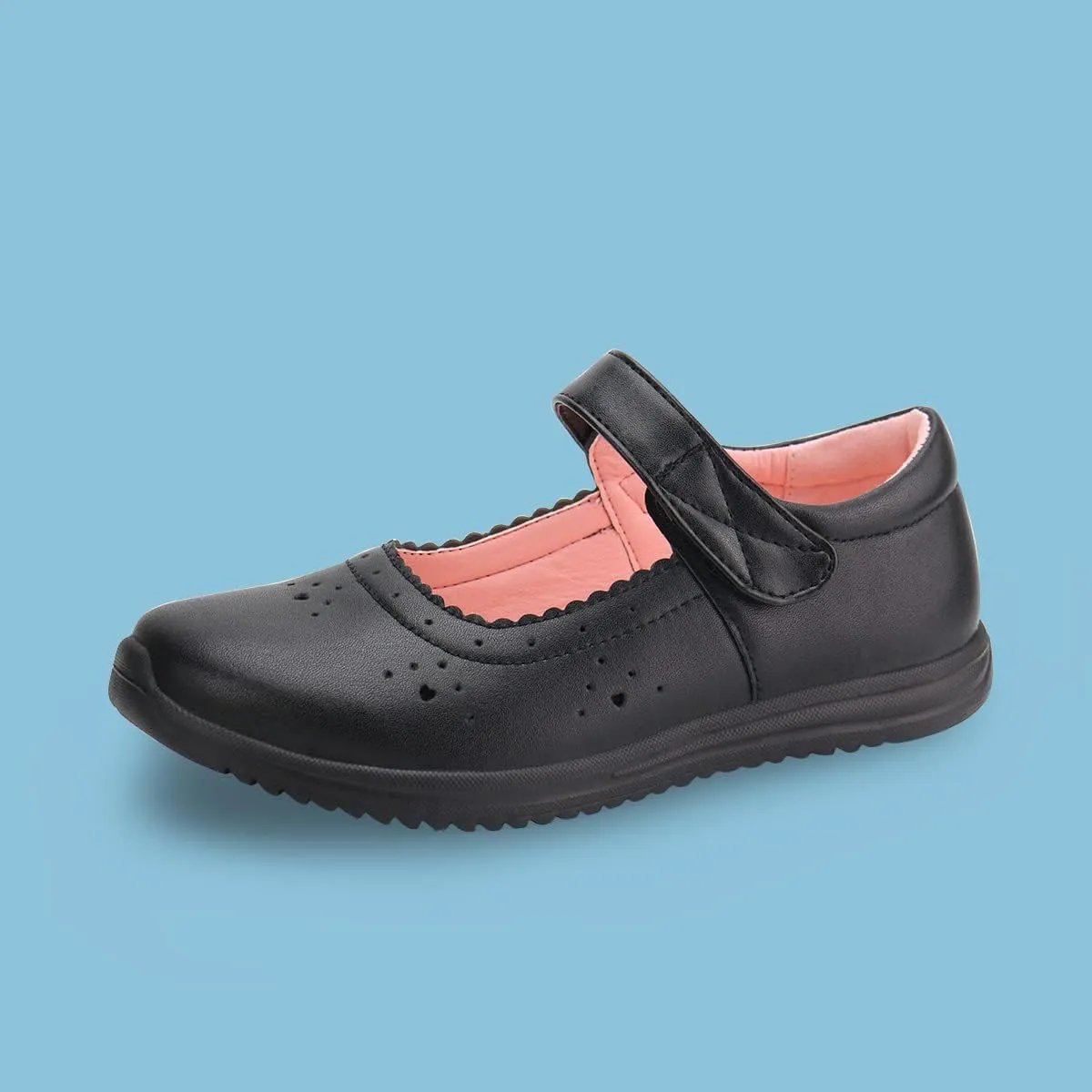 JABASIC Girls School Shoes Kids Dress Mary Jane Flats