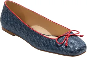 Jack Rogers Women's Kenlyn Ballet-Rattan Flat