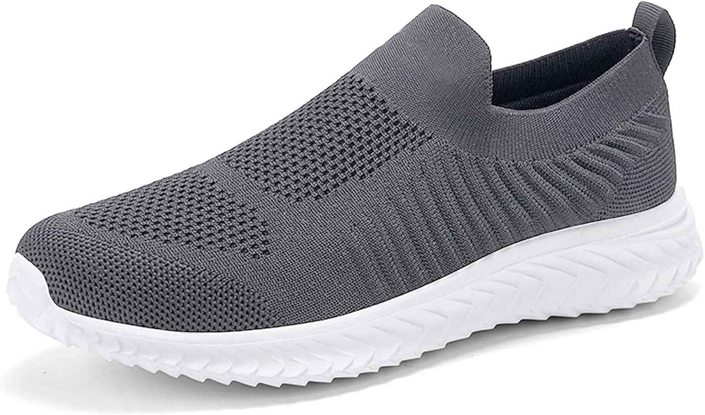 JIAFO Womens Athletic Walking Shoes, Women Slip On Shoes Sneakers, Non Slip Running Shoes for Women, Laceless Casual Breathable Lightweight Mesh Knit
