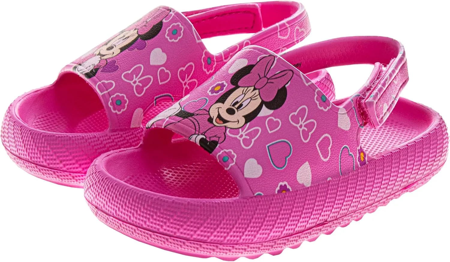Josmo Kids Slides Open Toe Sandal - Frozen Minnie Mouse Stitch - Girls Sandals Slide SlipOn (sizes: 5-10 toddler)