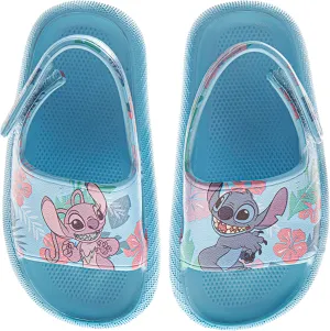 Josmo Kids Slides Open Toe Sandal - Frozen Minnie Mouse Stitch - Girls Sandals Slide SlipOn (sizes: 5-10 toddler)