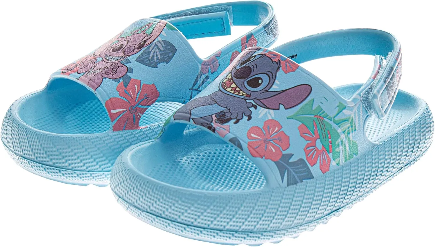 Josmo Kids Slides Open Toe Sandal - Frozen Minnie Mouse Stitch - Girls Sandals Slide SlipOn (sizes: 5-10 toddler)