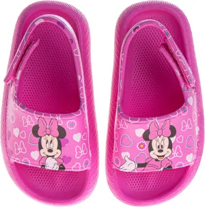 Josmo Kids Slides Open Toe Sandal - Frozen Minnie Mouse Stitch - Girls Sandals Slide SlipOn (sizes: 5-10 toddler)