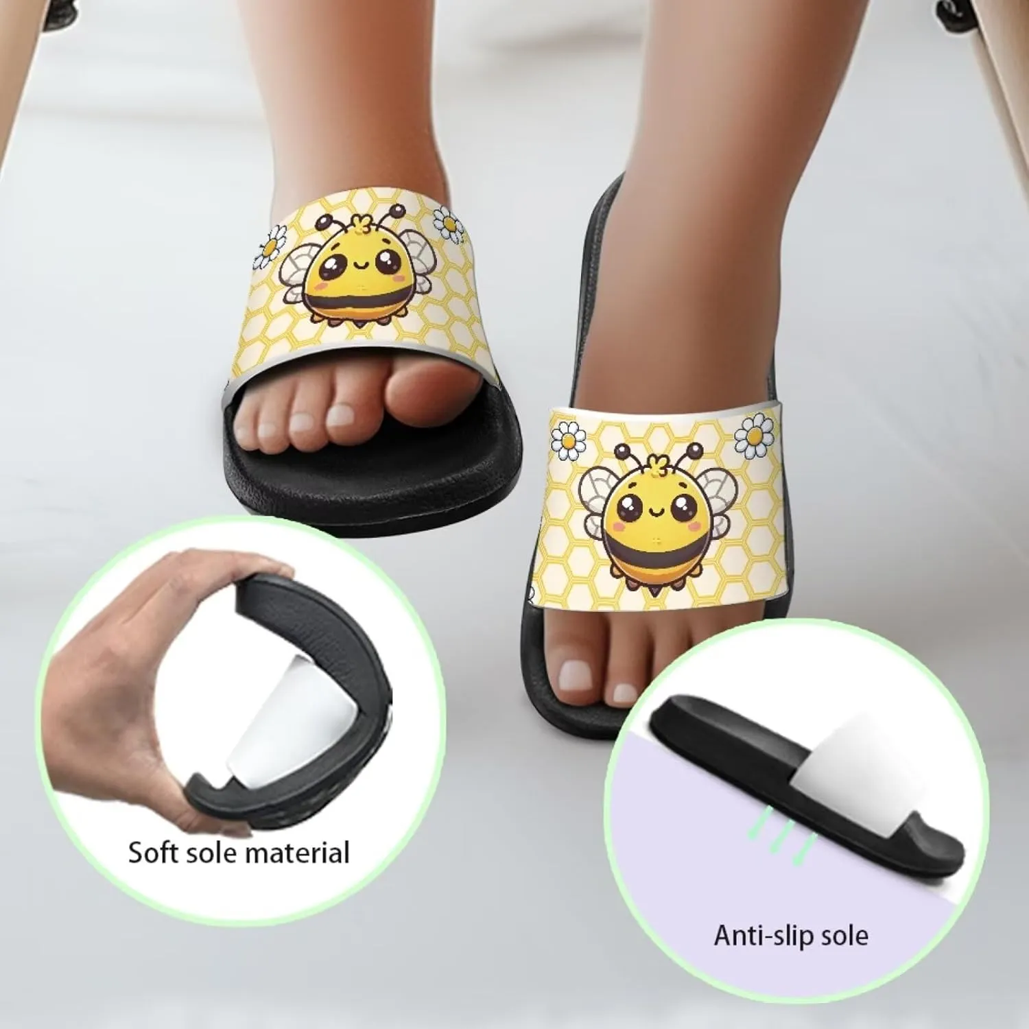 JoyLamoria Animal Design Sandals House Slides Children's Cartoon Cloud Slippers Non-Slip Shower Beach Pool Lightweight Summer Cozy