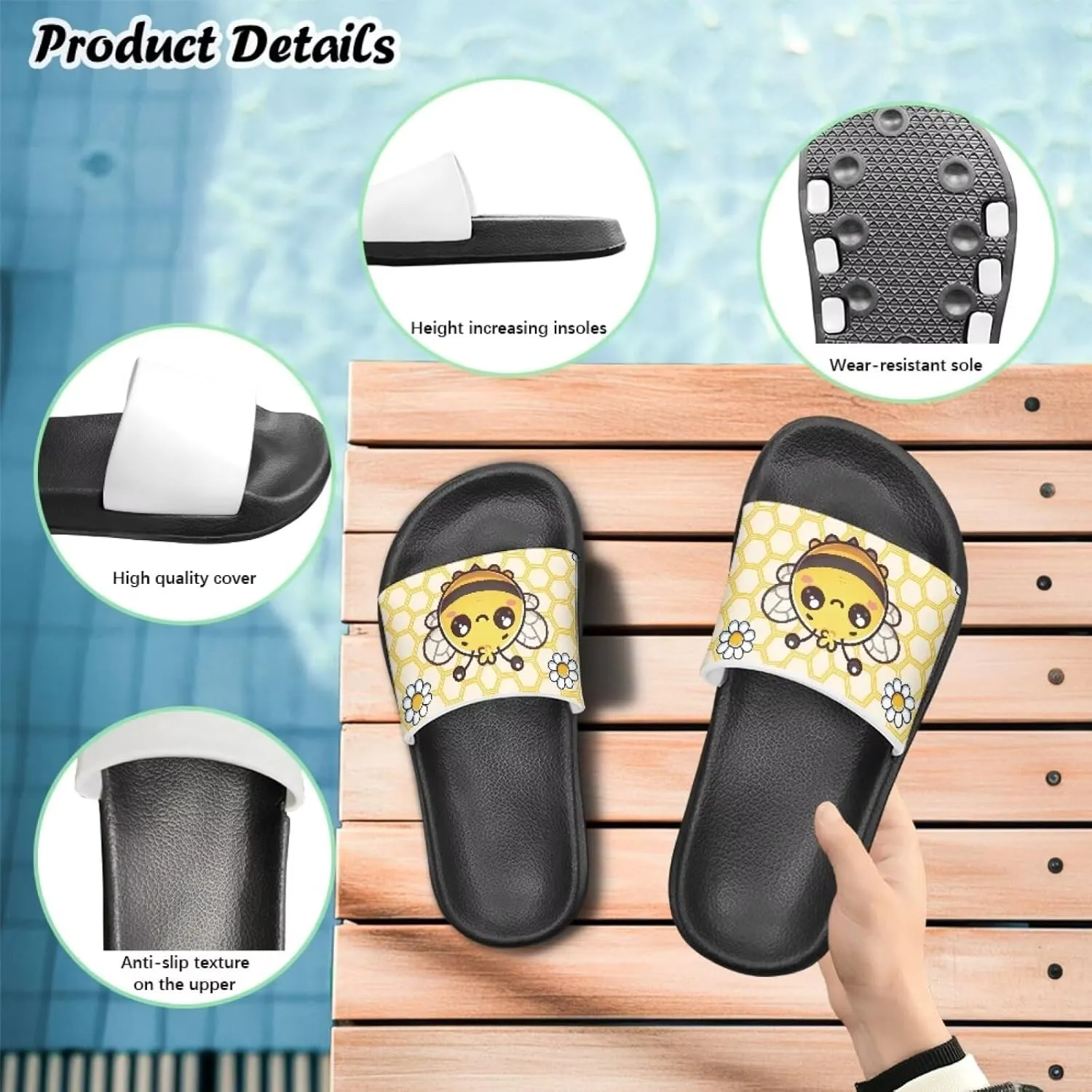 JoyLamoria Animal Design Sandals House Slides Children's Cartoon Cloud Slippers Non-Slip Shower Beach Pool Lightweight Summer Cozy