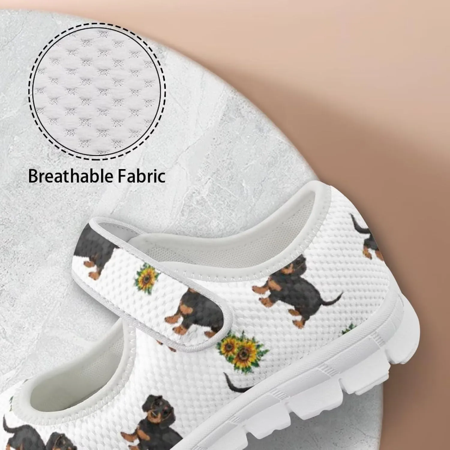 JoyLamoria Cartoon Cat Slip on Walking Shoes Women s Mary Jane Flats,Breathable Comfort Low Heel Slip-on Barefoor Diabeti Shoes