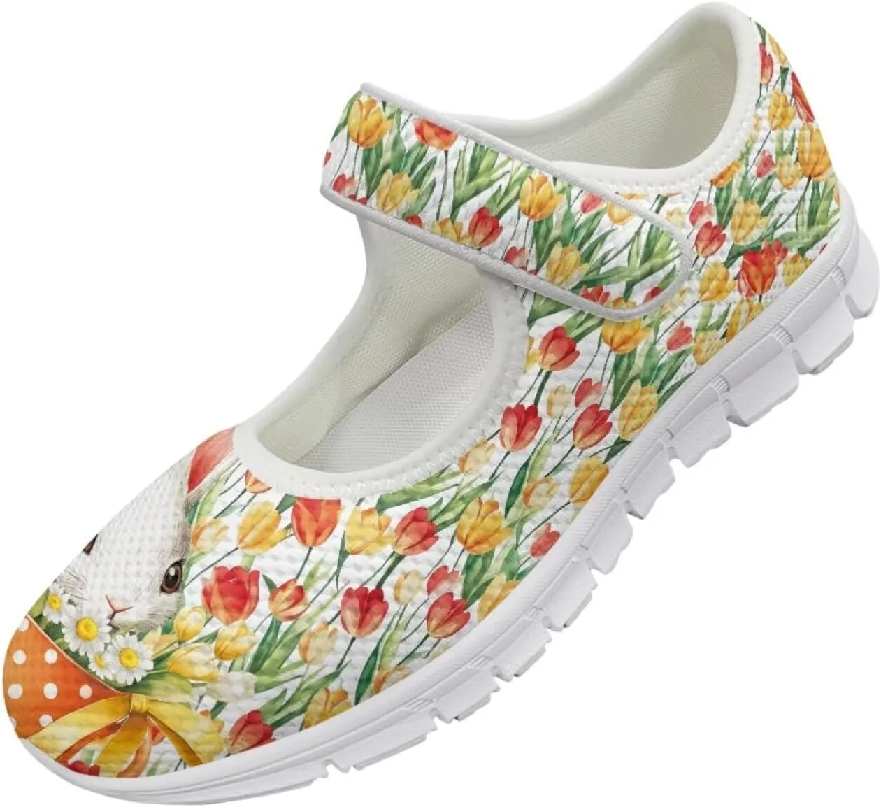JoyLamoria Rainbow LGBT Walking Shoes Y2K Leopard Flats Arch Support Travel Working Nurse Shoes Light Wight Diabetic Shoes