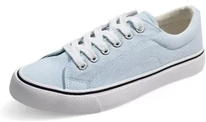 JUDIS Women's Lace Up Low Top Canvas Shoes Fashion Casual Sneakers