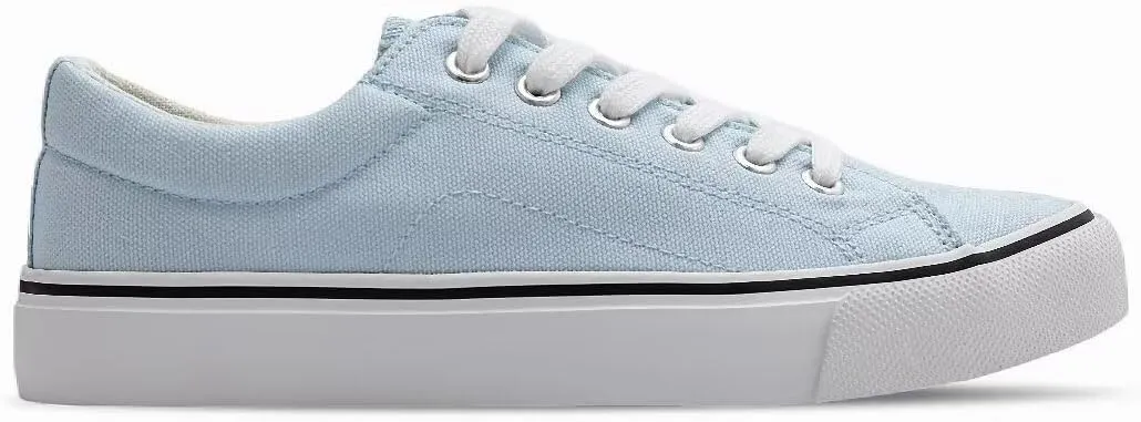 JUDIS Women's Lace Up Low Top Canvas Shoes Fashion Casual Sneakers