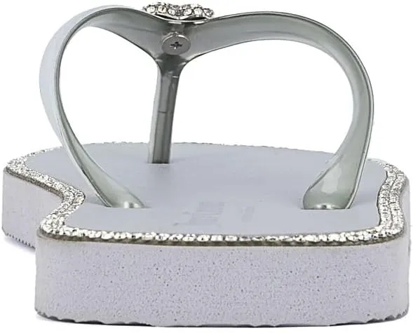 Juicy Couture Women's Flip Flops – Lightweight Beach Sandals, Casual Shower & Pool Slides