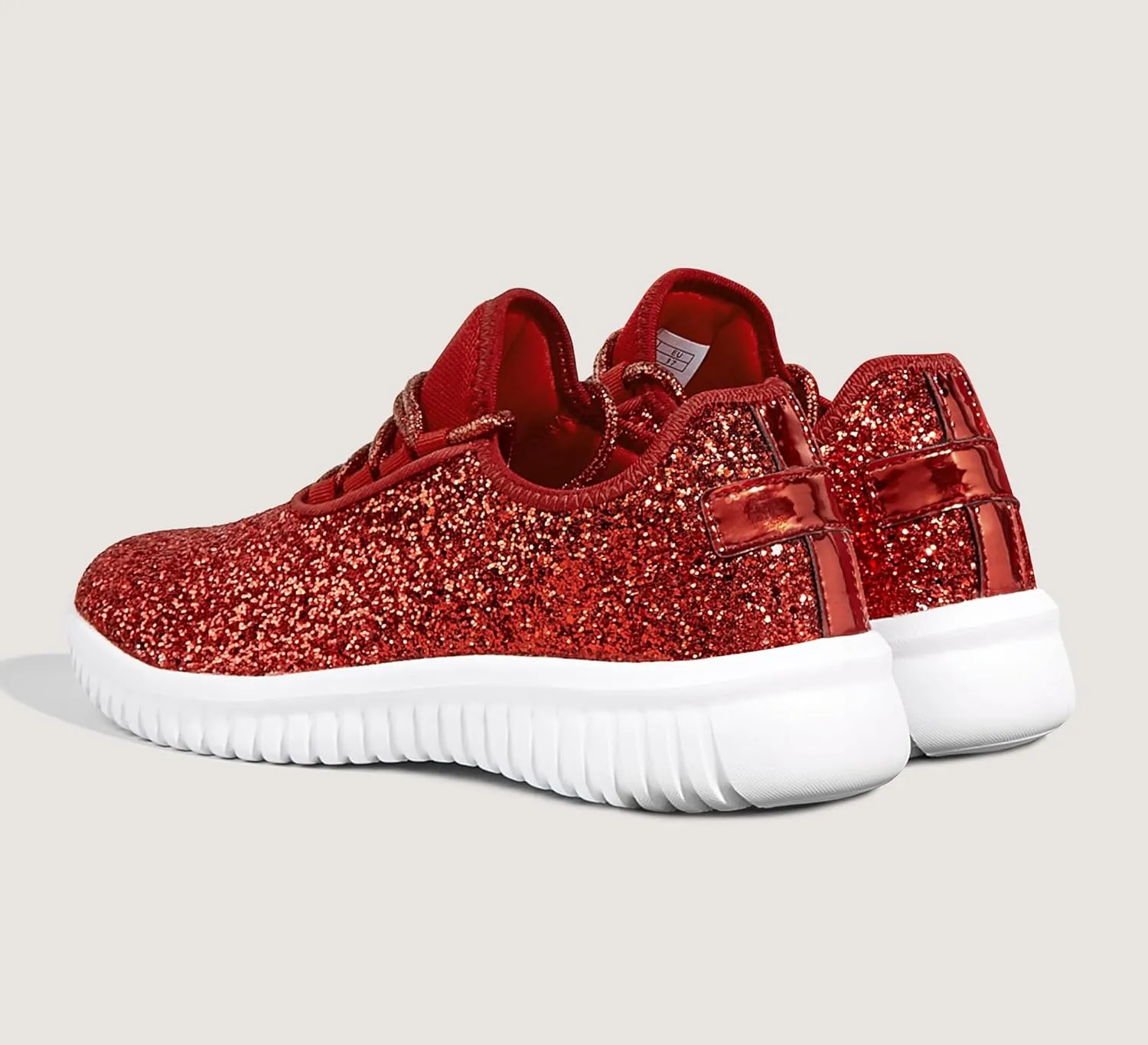 K KIP WOK Fashion Glitter Sneakers for Womens Silp On Running Shoes Lightweigt Tennis Walking Sneakers
