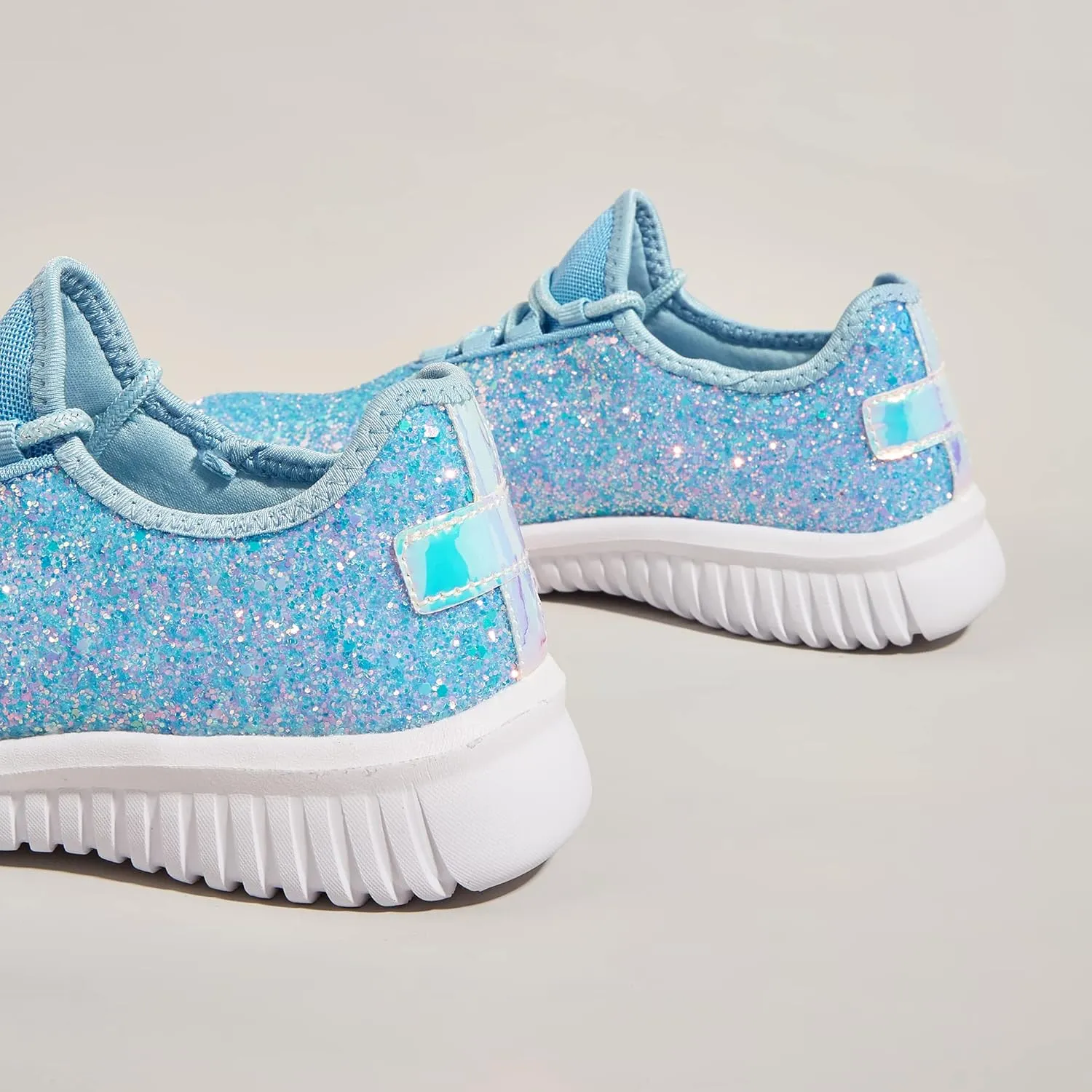 K KIP WOK Fashion Glitter Sneakers for Womens Silp On Running Shoes Lightweigt Tennis Walking Sneakers