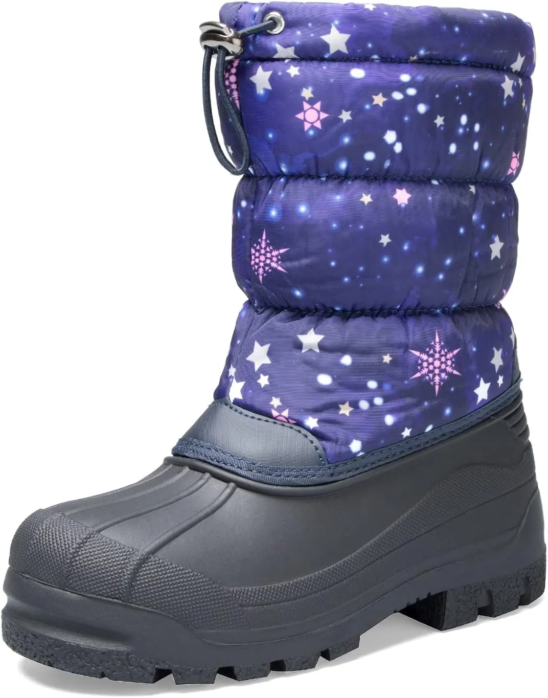 K KomForme Snow Boots for Boys & Girls Warm Waterproof Slip Resistant Winter Shoes (Toddler/Little Kid/Big Kid)