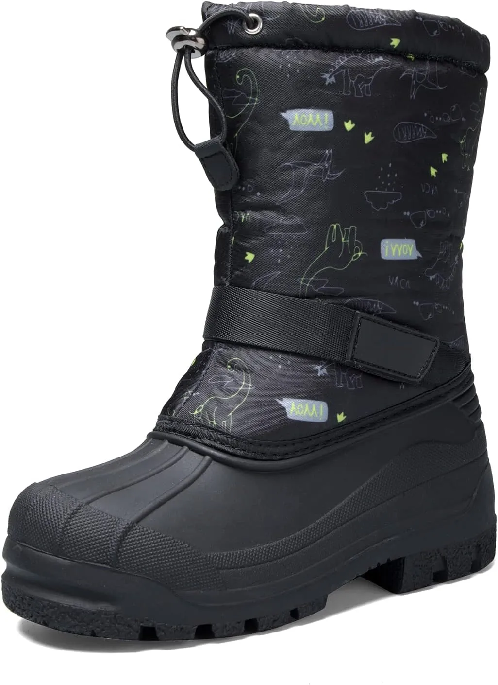 K KomForme Snow Boots for Boys & Girls Warm Waterproof Slip Resistant Winter Shoes (Toddler/Little Kid/Big Kid)