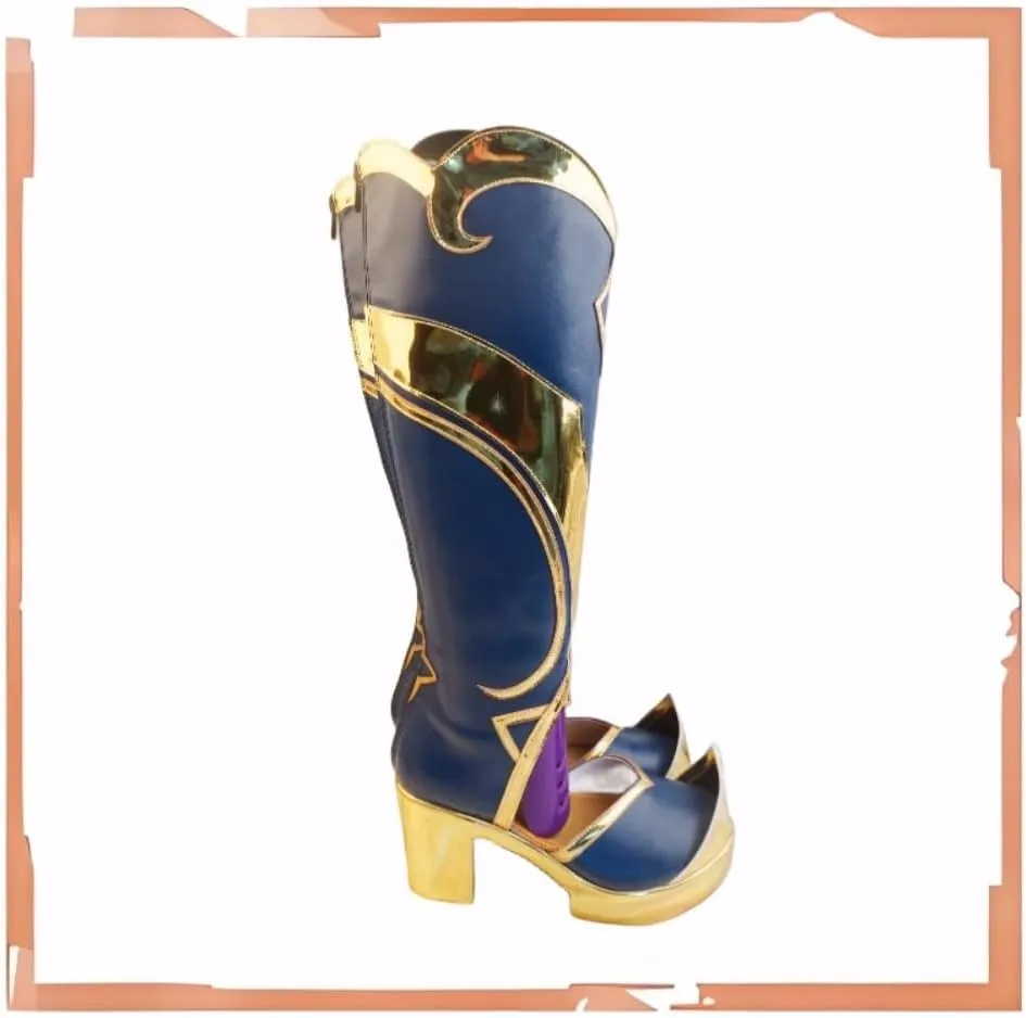 Kaeya New Skin Cosplay Shoes for Game Genshin Impact High Heel Cos Halloween Women Men Boots Custom Made Anime