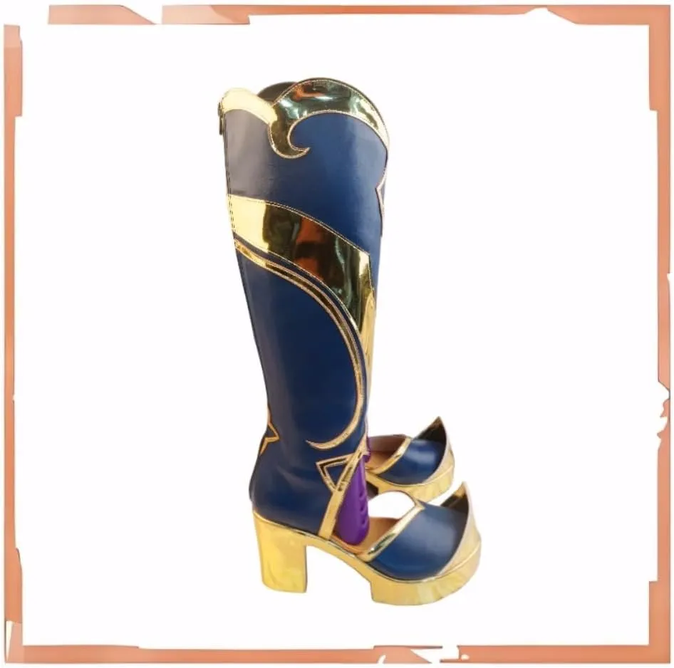 Kaeya New Skin Cosplay Shoes for Game Genshin Impact High Heel Cos Halloween Women Men Boots Custom Made Anime