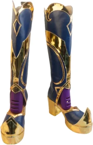 Kaeya New Skin Cosplay Shoes for Game Genshin Impact High Heel Cos Halloween Women Men Boots Custom Made Anime