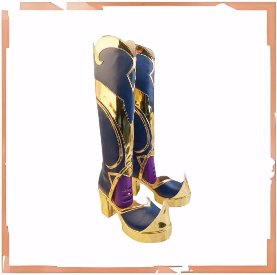 Kaeya New Skin Cosplay Shoes for Game Genshin Impact High Heel Cos Halloween Women Men Boots Custom Made Anime