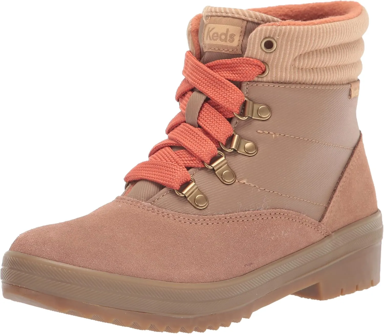 Keds Women's Camp Boot Suede Spalash Twill Velvet Rain
