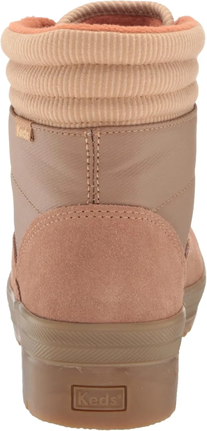 Keds Women's Camp Boot Suede Spalash Twill Velvet Rain