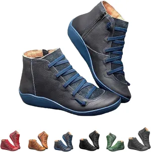 Keilani Women's Vintage Ankle Boots, Keilani Boots, Libiyi Vintage Ankle Boots, Slip on Arch Support Fashion Braided